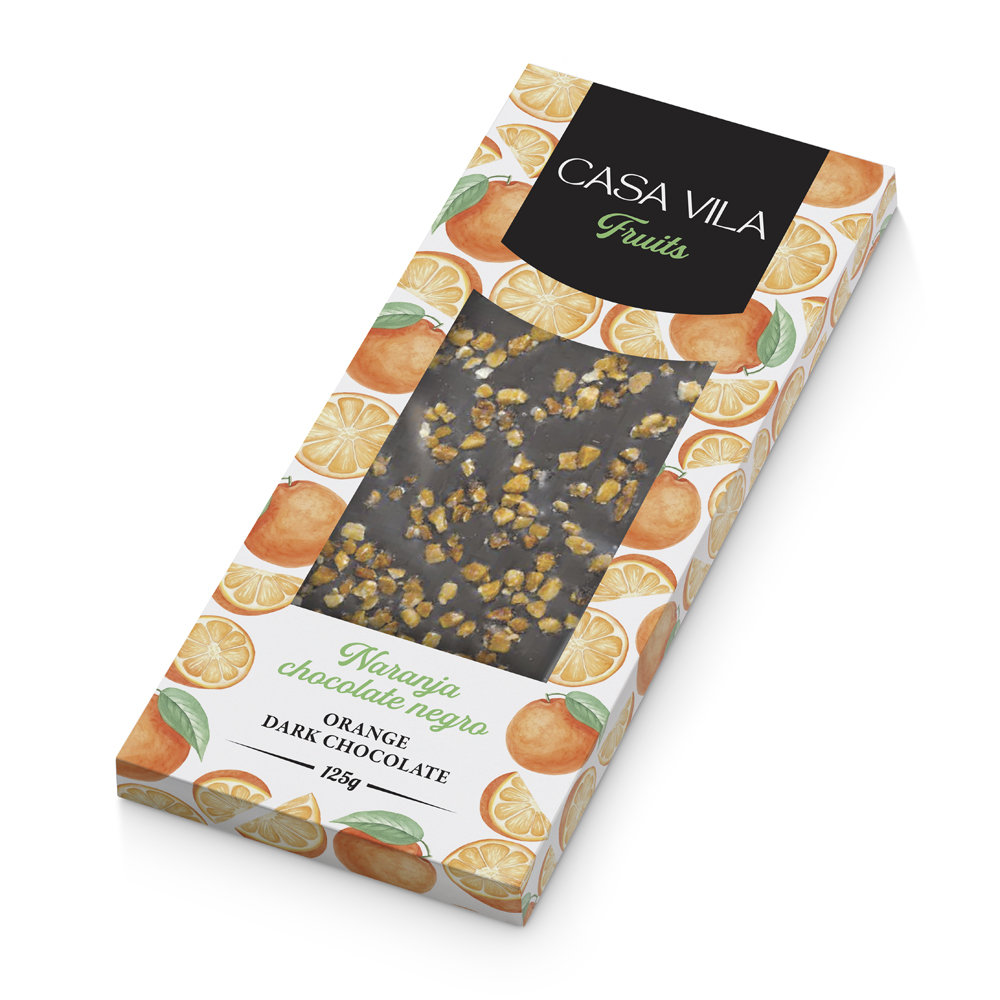 Casa Vila Toppings con Naranja y chocolate negro 125gr