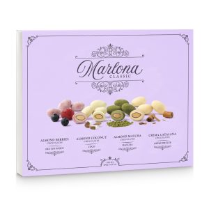 Bombones Marlona Classic Mix Frutos Rojos, Coco, Matcha y Crema Catalana 400g