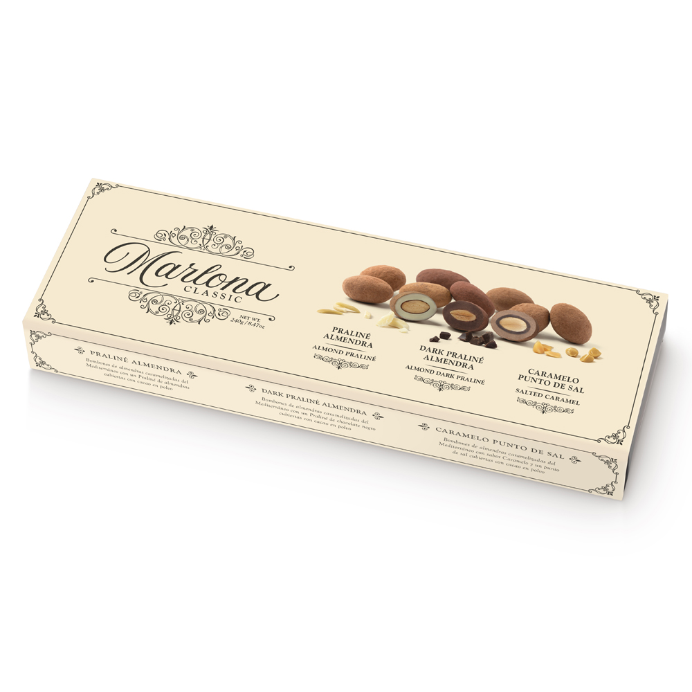 Bombones Marlona Classic Mix Praliné, Dark y Caramelo 240g