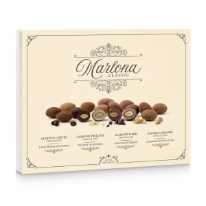 Bombones Marlona Classic Mix Praliné, Dark, Caramelo y Café 400g