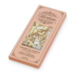 Marlona Chocolate Toppings con almendra y chocolate blanco con Coco 125gr