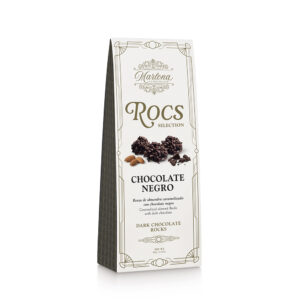 Rocas de almendra con chocolate negro 60gr